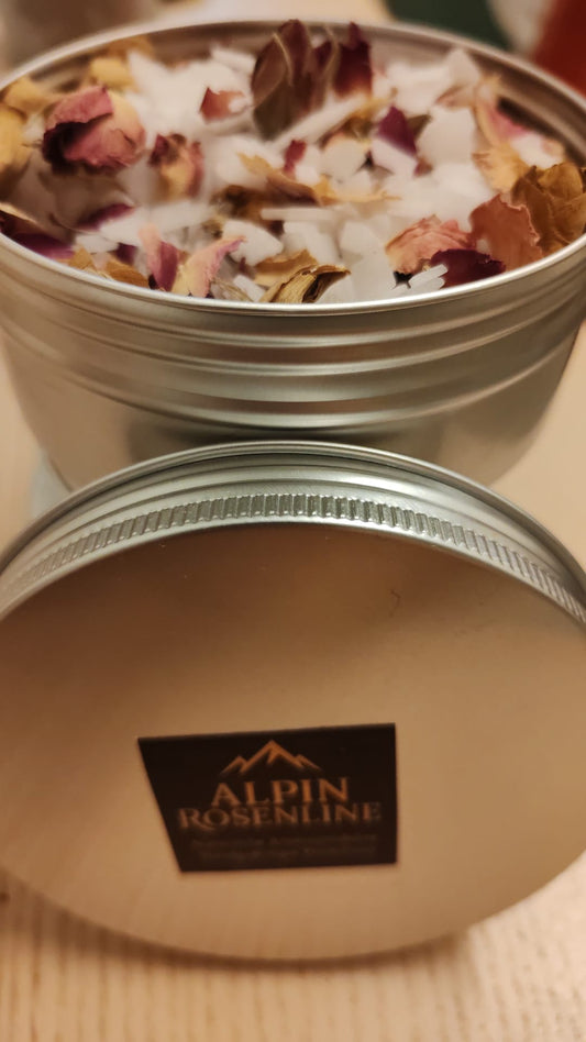 Badesalz mit Magnesium von Zechstein, Rosen und Mandel