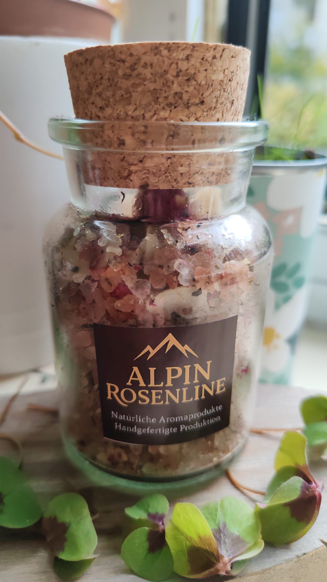 Bio Scrub salt-based roses, natural pure essences