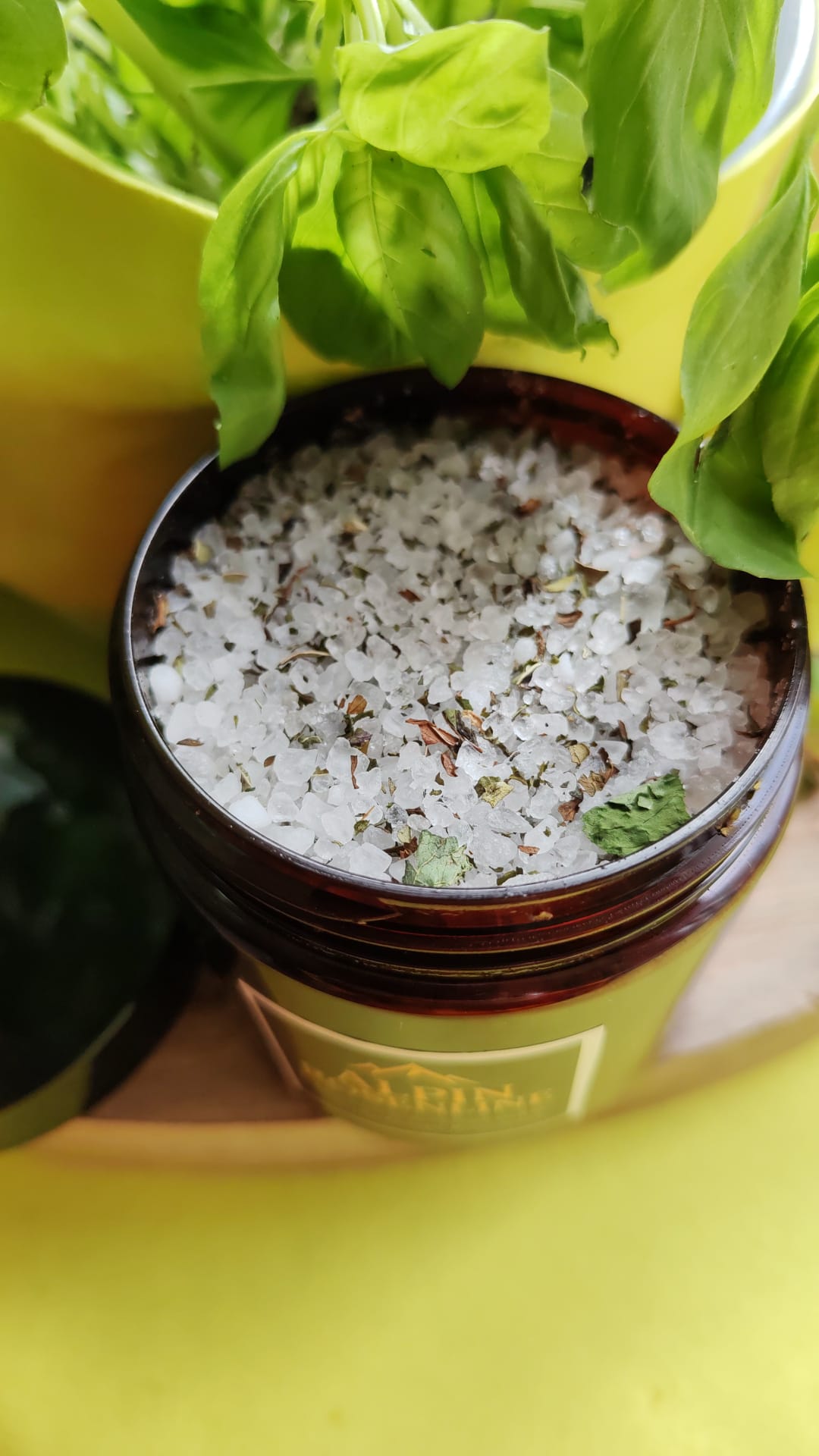 Badesalz mit Bio Minze