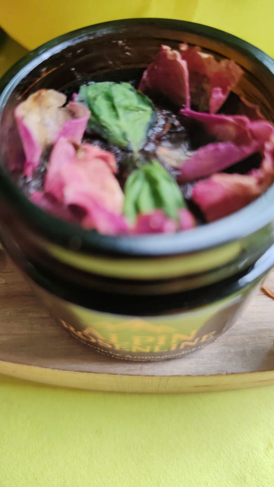 Ayurveda BioTulsi , basil powder with rose buds